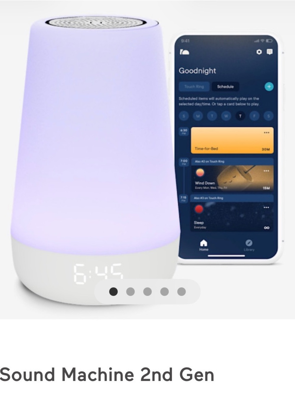 Sound Machine 2nd Gen Smart Night Light with App Control